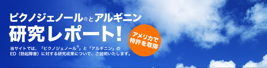 ピクノジェノールとアルギニン　研究レポート！